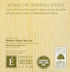 Eminence Clear Skin Probiotic Masque soin après-application: apaise et rafraîchit la peau.