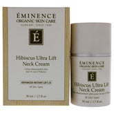 Crème pour le cou Eminence Hibiscus Ultra Lift sur la peau, raffermissement potentiel.