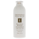 Eminence Dermafoliant Fraise Rhubarbe: texture satinée pour peau lisse et lumineuse