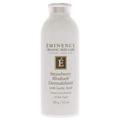 Eminence Dermafoliant Fraise Rhubarbe: texture satinée pour peau lisse et lumineuse