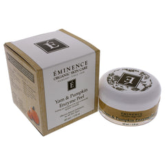 Application visage du peeling enzymatique d'Éminence pour routine soin à domicile.