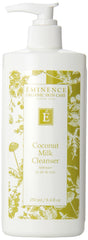 Eminence Lait Nettoyant Coco – Bouteille, douceur hydratante pour peau douce.
