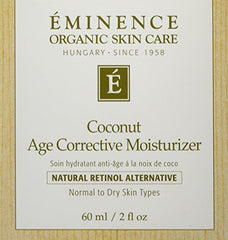 Eminence Noix de Coco Age Corrective – texture veloutee pour soin du visage.