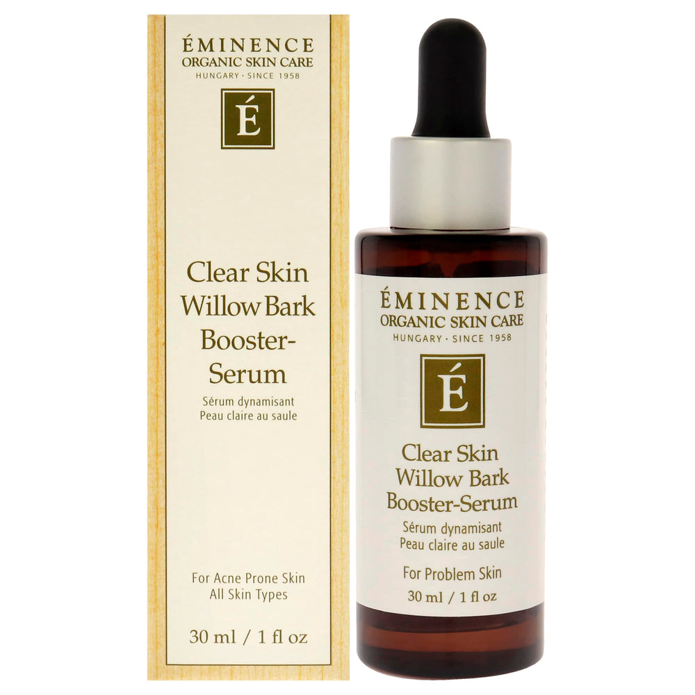 Eminence soin visage : flacon booster purifiant à base d’écorce de saule.