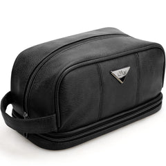 Emissary trousse toilette voyage en cuir noir, organisation simple pour vos accessoires