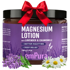 EMPURA Lotion magnésium lavande nuit : rituel détente avant le coucher