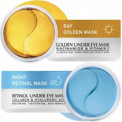Enaskin Naturals Sous-yeux: masque hydrogel Or 24K pour hydrater et revitaliser le regard.