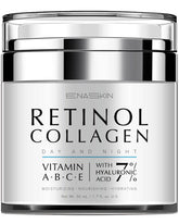 EnaSkin Retinol crème visage et cou, bouteille visible, hydratation longue durée.