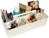 Enjoy Organizer pochette maquillage portable ivoire, idéale pour transporter pinceaux et palettes.