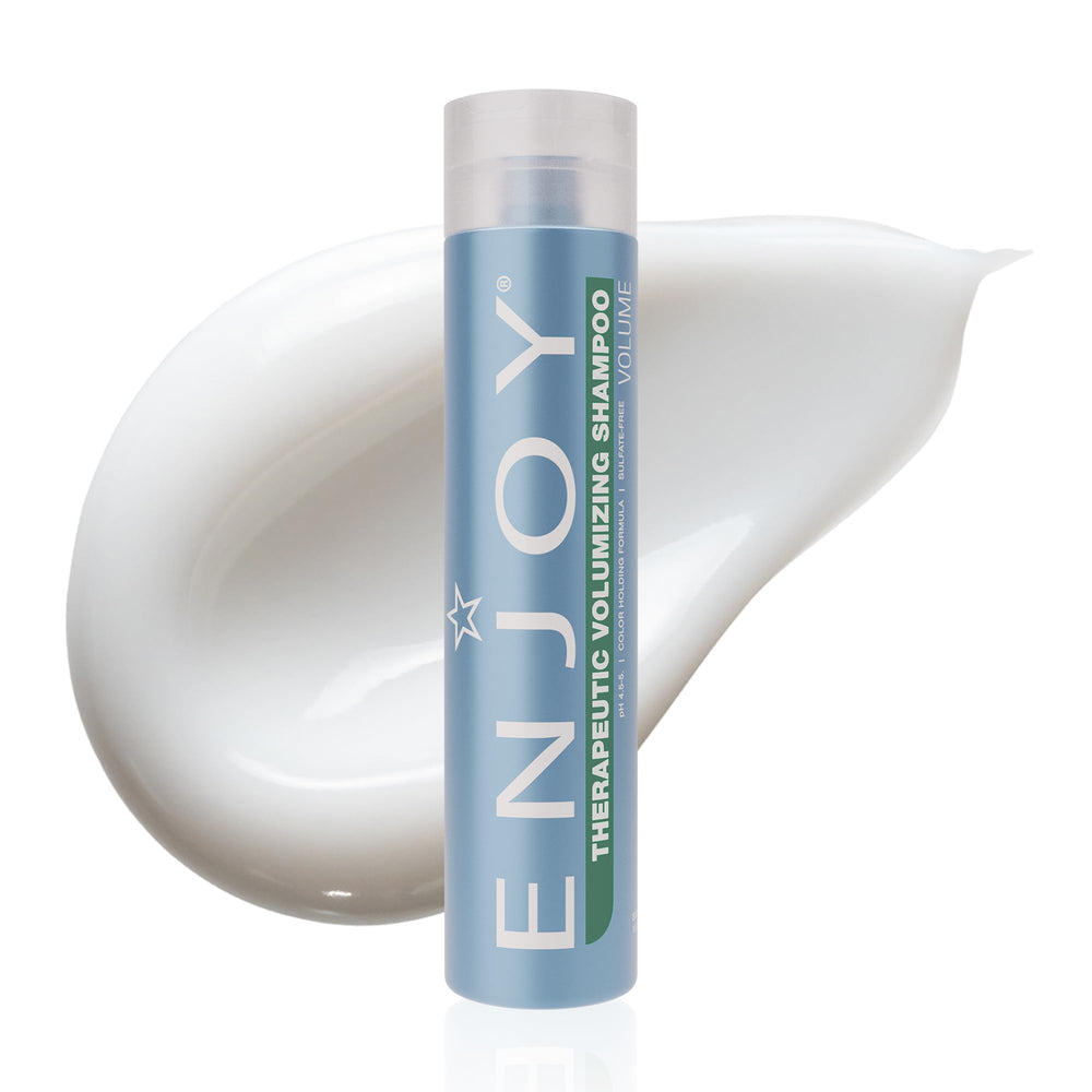 Enjoy Shampoing Volumisant Bouteille: apporte du volume et une sensation rafraîchissante.