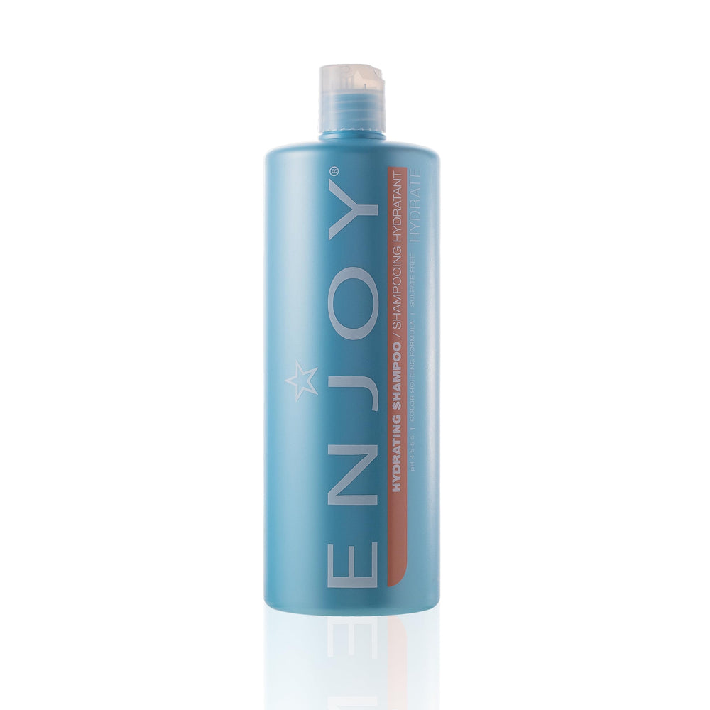 Enjoy Shampoing Hydratant: bouteille-pour, application facile.