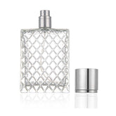 Bouteille Enslz parfum réutilisable 100 ml en verre, idéale pour le voyage.