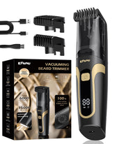 ENSSU Trimmer barbe avec aspiration intégrée pour un nettoyage rapide.