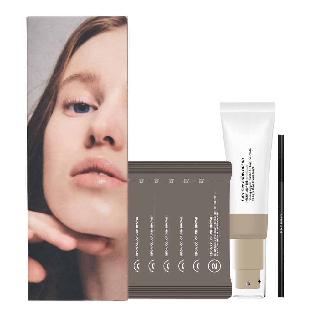 Entropy Make Up sourcils brun cendré, bouteille prête pour une teinte naturelle et durable.