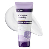Envy Demaquillant Visage Collagène Miel – bouteille élégante, hydratation douce pour la peau.