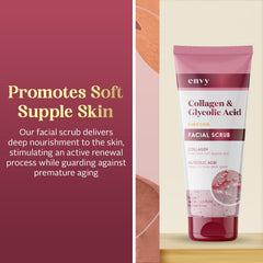 Envy Scrub Texture Crème Douce: texture veloutée prête pour l'application quotidienne.