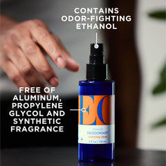 EO Déodorant Spray, aromathérapie agrumes et herbes pour une sensation de fraîcheur.