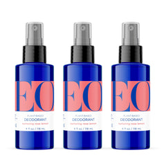EO Déodorant en spray Rose Citron, bouteille cobalt pour une fraîcheur durable