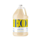 EO Savon mains citron-éucalyptus en bouteille 1 galon, nettoyage doux et rafraîchissant au quotidien.