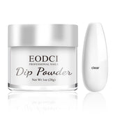 eodci Dip Powder Clear — bouteille prête à l’application rapide sur ongles.