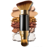 EOICCEOH brosse Kabuki-aérographe double-face capuchon aluminium pour protection.