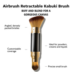 EOICCEOH brosse Kabuki-aérographe petite application précise.