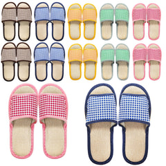 Chaussons Eorbow pour maison: 10 paires variées offrant confort pour les invités.