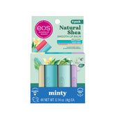 EOS baume lèvres Artic Mint pack – hydrate durablement les lèvres sensibles.