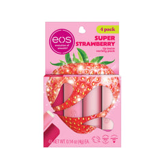 Coffret EOS lip balm fraise joie, hydratation durable et douceur des lèvres.
