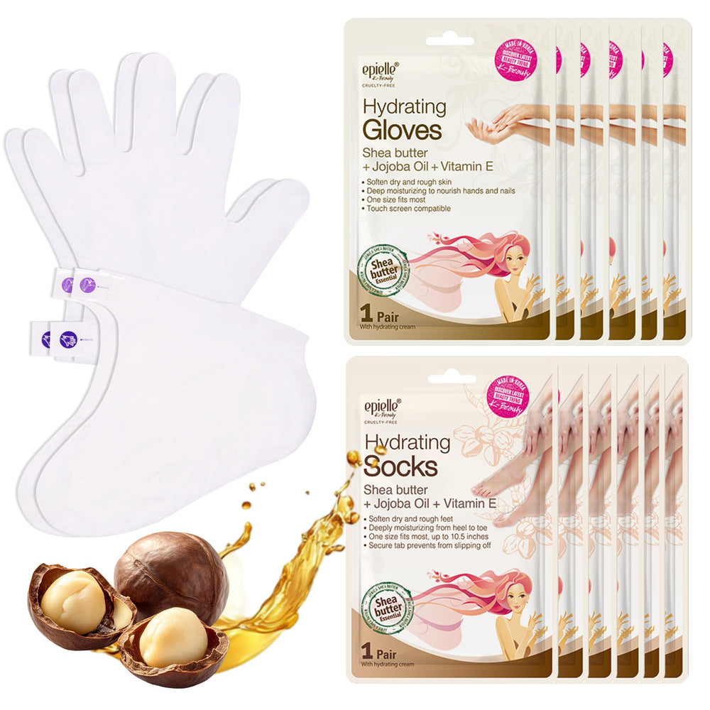 Gants hydratants Epielle pour les mains, douceur durable et hydratation intense.