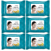 Lingettes Epielle argan, vue générale du paquet, pour nettoyer maquillage et impuretés.