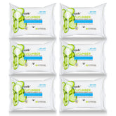 Lingettes démaquillantes Epielle au concombre, paquet de 30 dans le pack6, démaquillage efficace