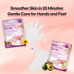 Epielle masque main hydratant avec ingrédients tournesol et vitamine E.