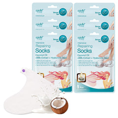 Epielle masque-pieds intense-reparation: hydratation en profondeur pour talons secs.