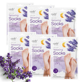 Epielle masque-pieds relaxant, 6 paires, premier pas vers pieds plus doux.
