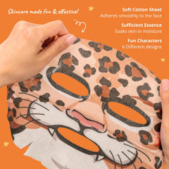 Epielle masque visage safari tigre, soin nourrissant et ludique pour le teint