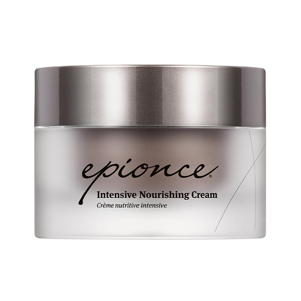 Epionce Intensive Nourishing Cream sur le visage, hydratation riche et douceur.