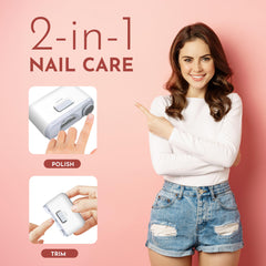 EpixCare coupe-ongles 2-en-1 poli les ongles nets.