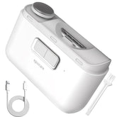 EpixCare coupe-ongles électrique ergonomique en main pour une manipulation sûre.