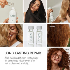 Epres Bond Repair Pulverisation Cheveux : pulvérisation sur les cheveux pour douceur et brillance.