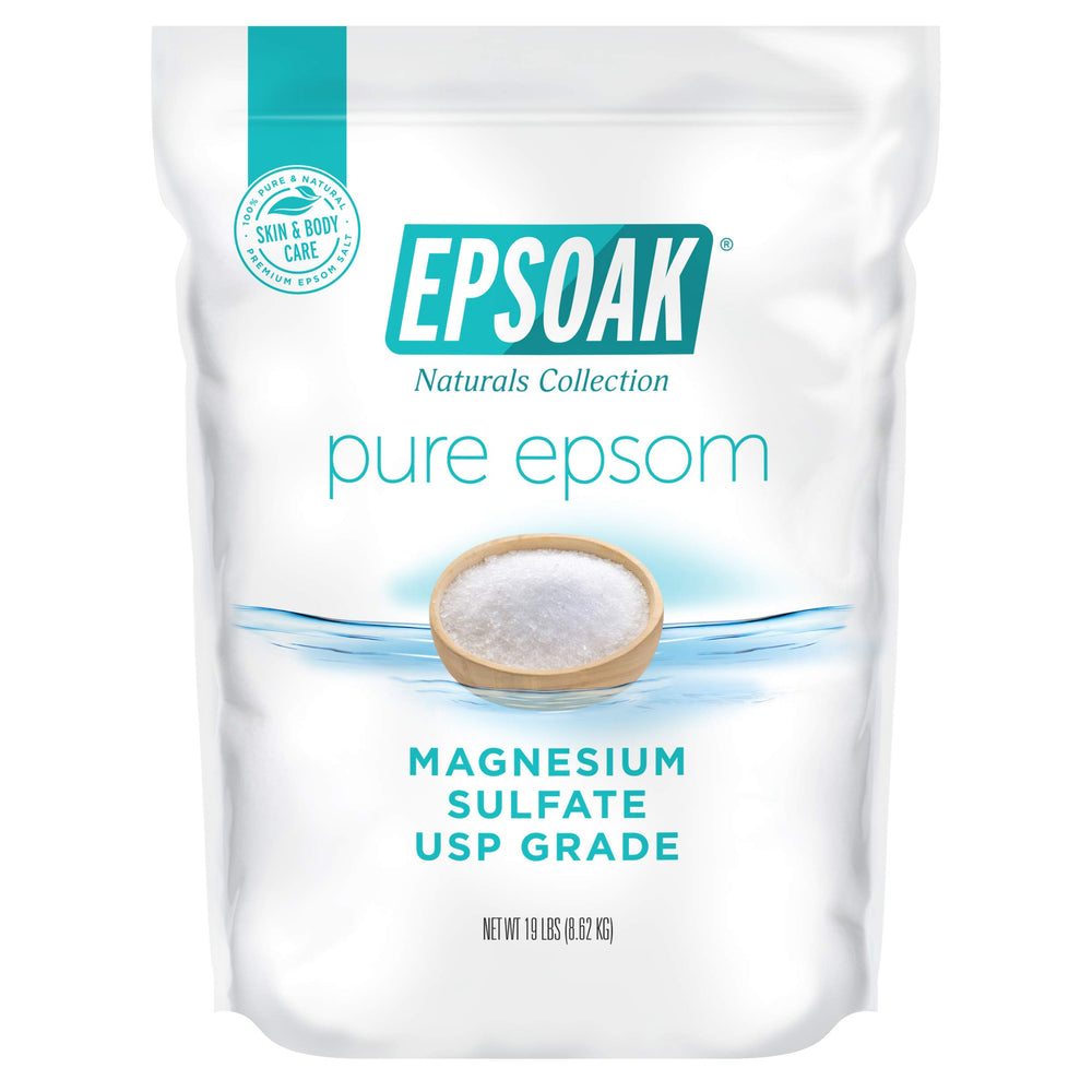 Epsoak Epsom USP, sac fermé, pratique stockage et usage facile.