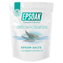 Epsoak Sels d'Épsom pour bain detox, soulage les muscles et détend l'esprit.