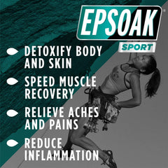 Epsoak Sport – flacon epsom dans l’emballage, facilité d’utilisation