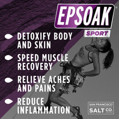 Epsoak Sport, récupération musculaire après entraînement, favorise détente et mobilité