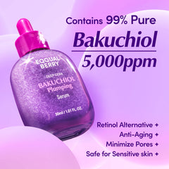 EQQUALBERRY sérum bakuchiol – goutte doseuse pour application précise.
