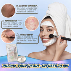 Poudre EquSym pour masque visage maison, mélange rapide avec lait.