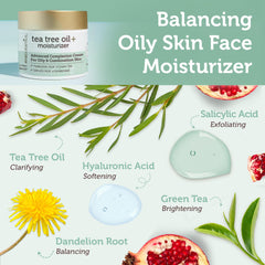 Application matin et soir de Era Organics Tea Tree pour apaiser la peau.