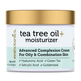 Era Organics Crème Tea Tree dans sa bouteille-pompe pour une application pratique.