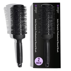 Brosse ERGO céramique ionique pour brushing à domicile avec volume.