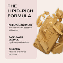 Erno Laszlo Phelityl Bar Visage – richesse en huile de carthame pour l’hydratation.